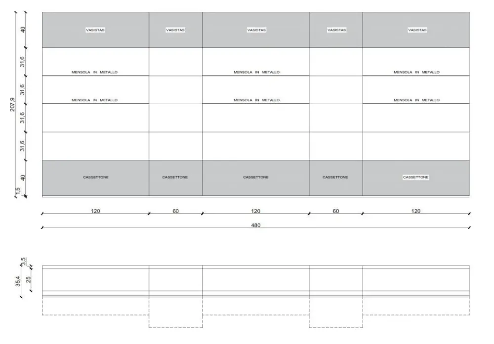 Online Mobile soggiorno modello Living system lampo di a PREZZI OUTLET Pareti Attrezzate