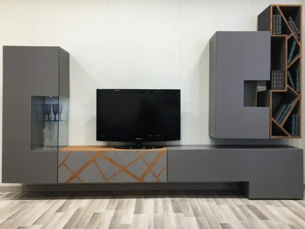 Outlet Mobile soggiorno modello Pibe 555 di a PREZZI OUTLET Pareti Attrezzate