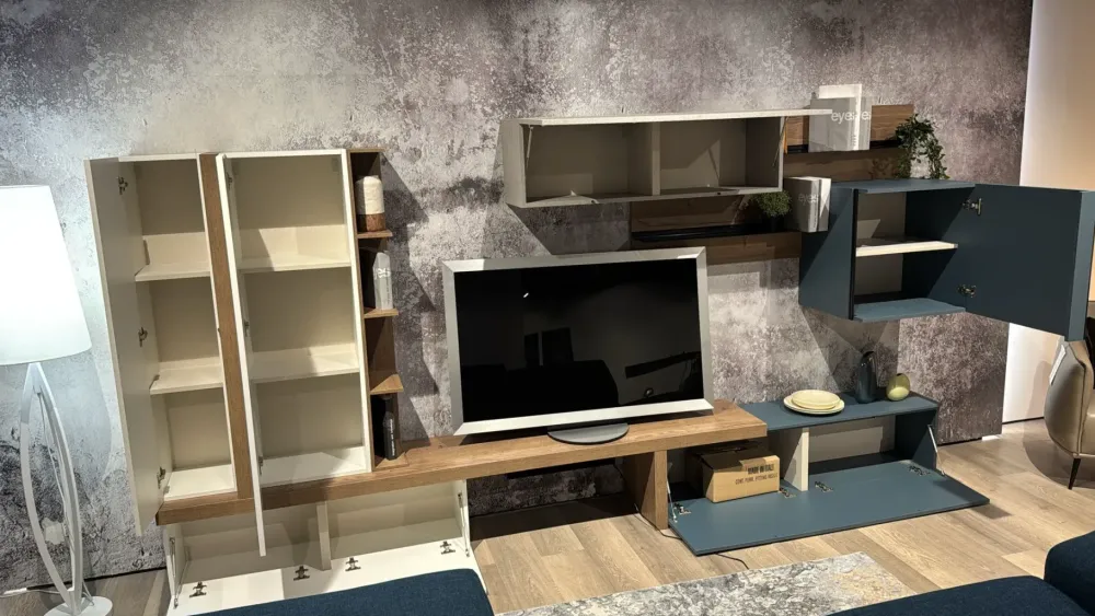 La casa moderna Mobile soggiorno modello Mito di scontato -51%- Pareti Attrezzate