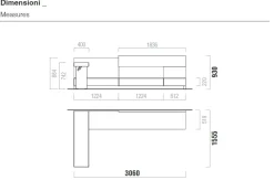 Mobile soggiorno modello Composizione soggiorno samara 006 di a PREZZI OUTLET Pareti Attrezzate
