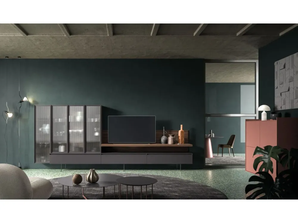 Outlet Mobile soggiorno modello Day * di scontato -30% Pareti Attrezzate