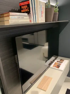 NovaMobili Mobile soggiorno modello Soggiorno vetrina brunito di a PREZZI OUTLET- Pareti Attrezzate