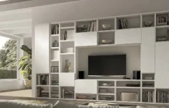 Best Mobile soggiorno modello Soggiorno spessore 3.5 cm cemento  di scontato -42% Pareti Attrezzate