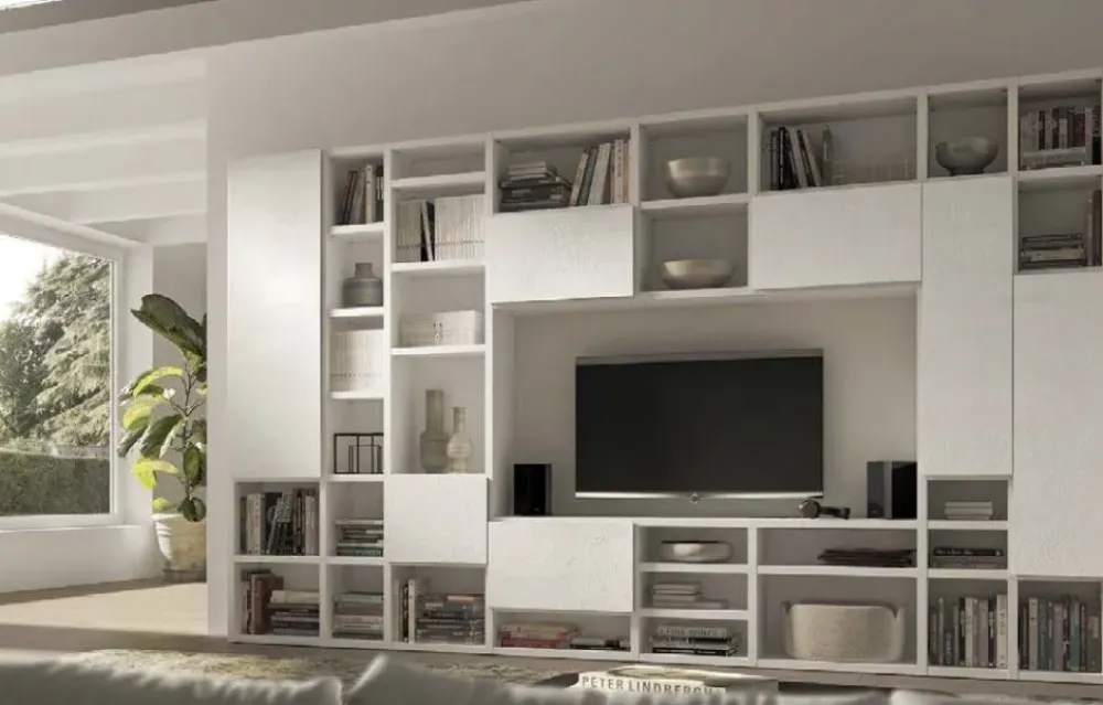 Best Mobile soggiorno modello Soggiorno spessore 3.5 cm cemento di scontato -42% Pareti Attrezzate