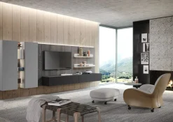 Astor Mobili Mobile soggiorno modello Sky  di scontato -35%- Pareti Attrezzate