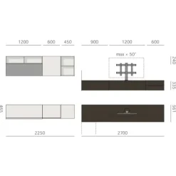Mobile soggiorno modello Composizione 36 di scontato -28%^Sangiacomo Discount