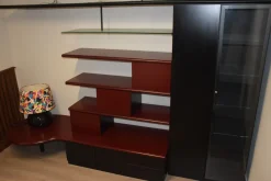 Discount Mobile soggiorno modello Lorenzetti bordeaux di a PREZZI OUTLET Pareti Attrezzate