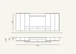 Sale Mobile soggiorno modello Day * di a PREZZI OUTLET Pareti Attrezzate