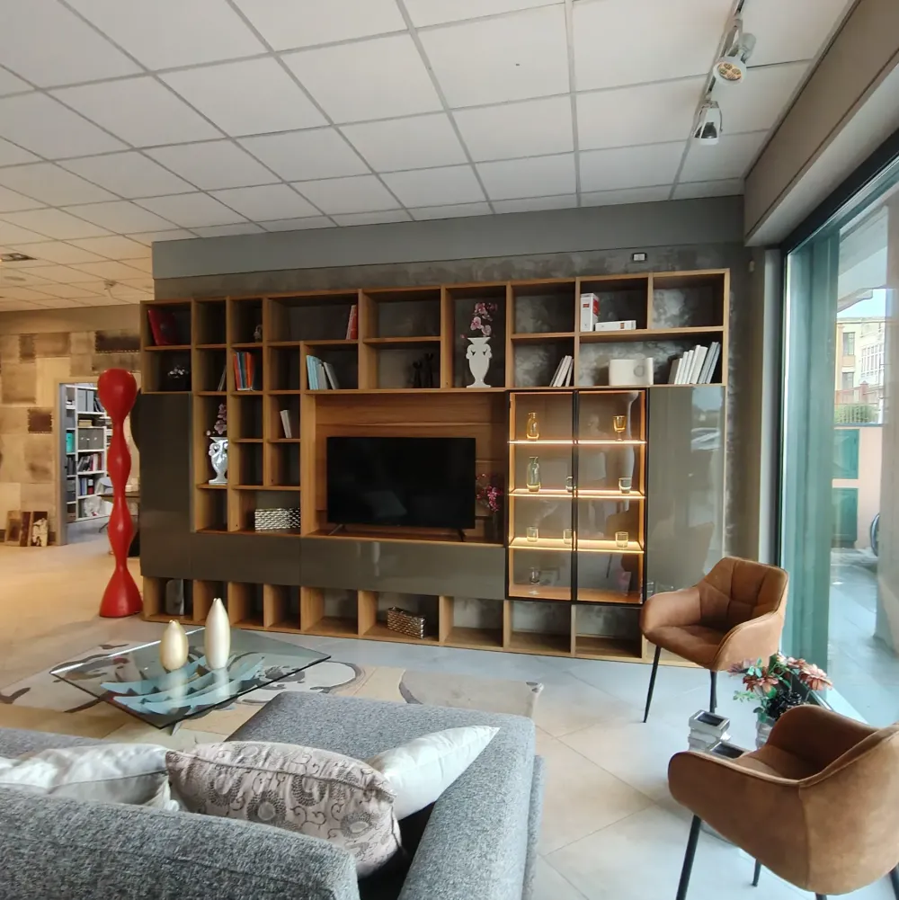 Clearance Mobile soggiorno modello Selecta di scontato -50% Pareti Attrezzate