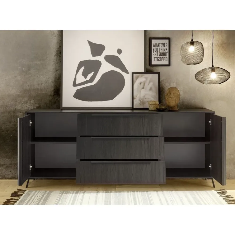 Mobile soggiorno modello City 2 ante 3 cassetti di a prezzo Outlet^Web Convenienza Best