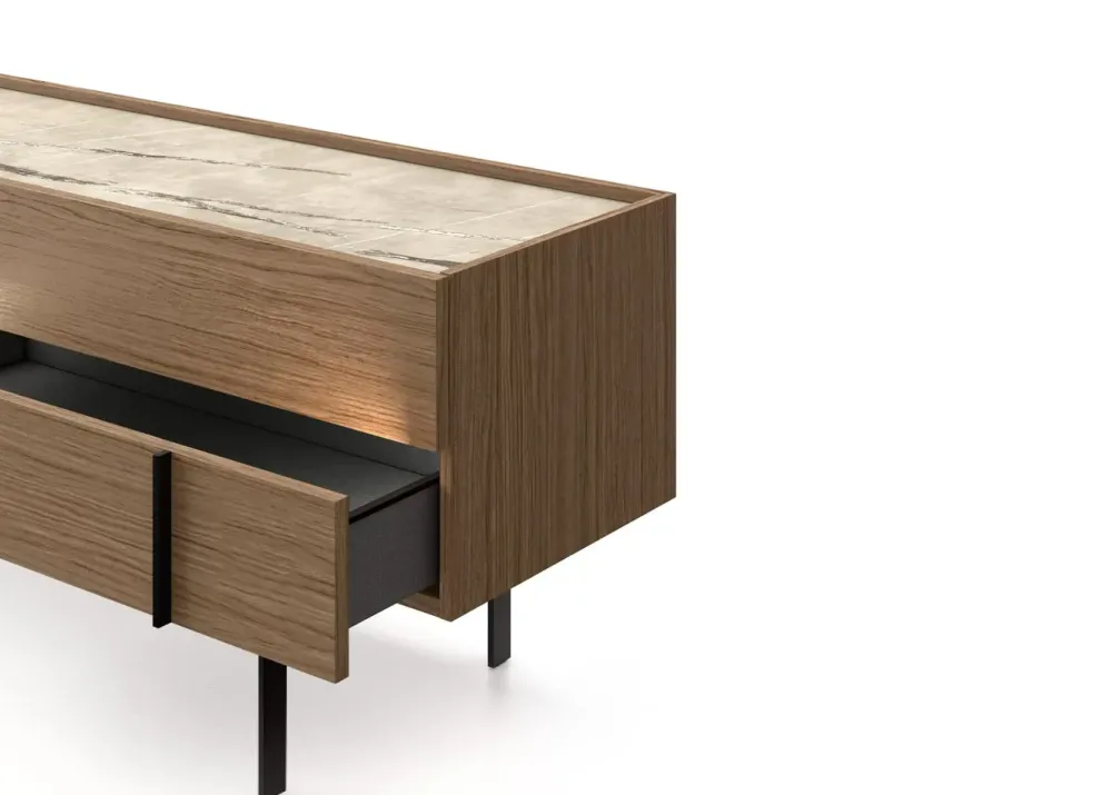 Outlet Mobile soggiorno modello Anthemis di in Offerta Outlet Madie