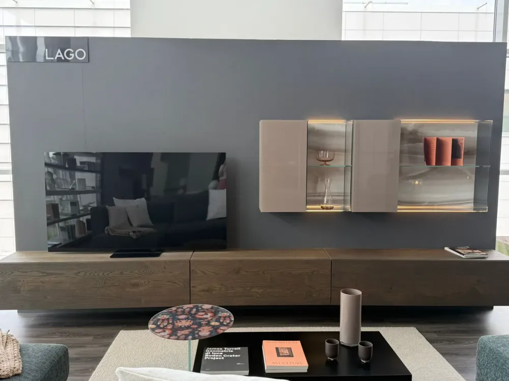 Mobile soggiorno modello parete tv 36e8 di a PREZZI OUTLET^Lago Clearance