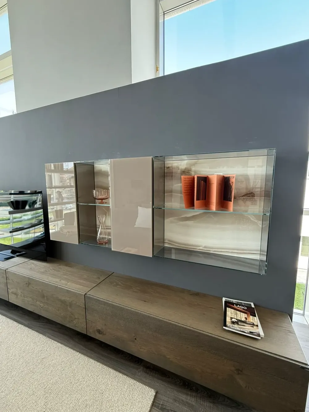 Mobile soggiorno modello parete tv 36e8 di a PREZZI OUTLET^Lago Clearance