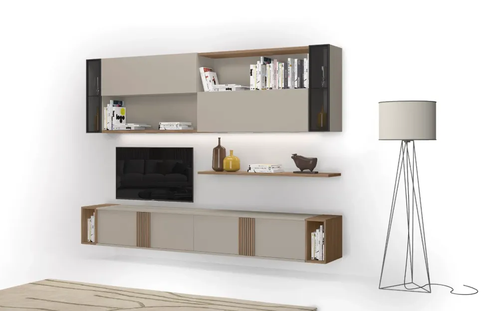 Clearance Mobile soggiorno modello Riga day 06 di scontato -50% Pareti Attrezzate