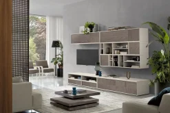 Online Mobile soggiorno modello Spezie di a PREZZI OUTLET Pareti Attrezzate