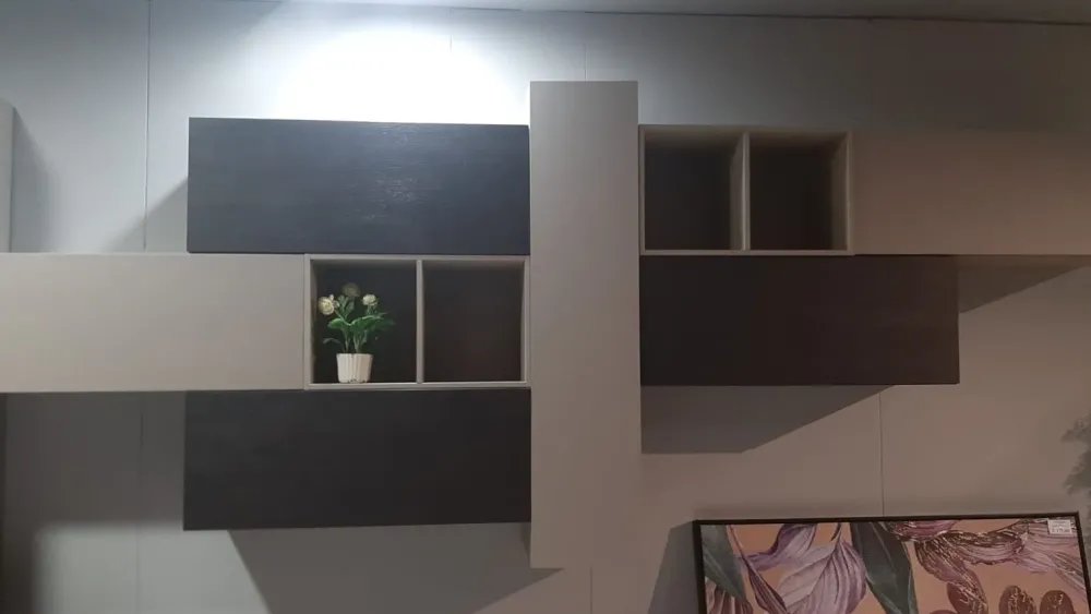 Imab Mobile soggiorno modello Soggiorno + zona ingresso di a PREZZI OUTLET- Pareti Attrezzate