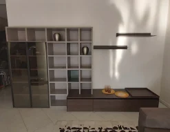 NovaMobili Living System: parete attrezzata con ribasso esclusivo!- Pareti Attrezzate