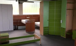 Sale OFFERTA cameretta con MATERASSO MEMORY E RETE OMAGGIO mod GREEN di CUCINESTORE Camerette