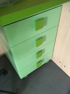 Sale OFFERTA cameretta con MATERASSO MEMORY E RETE OMAGGIO mod GREEN di CUCINESTORE Camerette