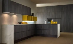 Cucine Store OFFERTA Cucina ad angolo con bancone LINEA di (340X215cm)- Cucine Ad Angolo|Cucine Design