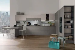 Outlet OFFERTA Cucina ad angolo con BANCONE CUCINE MODELLO DADA Cucine Ad Angolo|Cucine Moderne