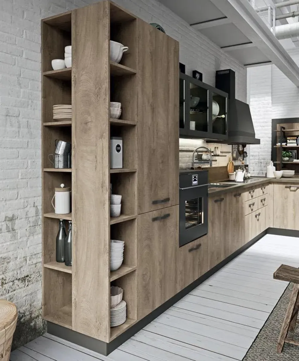 Cucine Store OFFERTA cucina con penisola e bancone (Misura 455x300cm)- Cucine Con Penisola