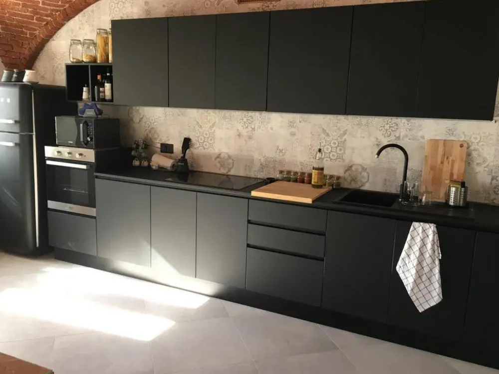Sale OFFERTA cucina lineare FENIX (Misura 420cm) Cucine Lineari|Cucine Moderne