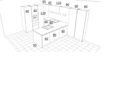 Online OFFERTA cucina mod VINTAGE di CON PENISOLA (250X430cm) Cucine Con Penisola|Cucine Moderne