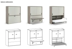 Discount OFFERTA OUTLET: Cameretta Nikai + Armadio Camerette