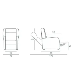 Offerta Outlet: Poltrona Relax Heaven Mottes Selection con Movimento Relax.^Collezione esclusiva Outlet