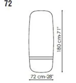 Offerta Outlet: Specchio Lake 72 di , design unico!^Bonaldo Hot