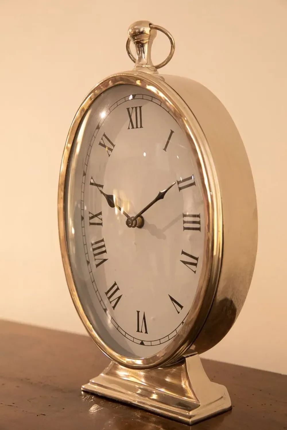 Oggettistica Orologio da tavolo in acciaio lucido in OFFERTA OUTLET^Artigianale Discount