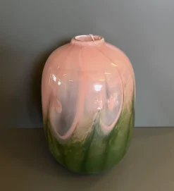 Artigianale Oggettistica Vaso sfumato in vetro grande in OFFERTA OUTLET!- Oggettistica