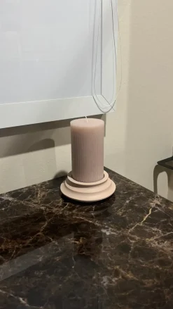 Oggettistica Candela dorica con piatto bassa di a PREZZI OUTLET^Artigianale Hot