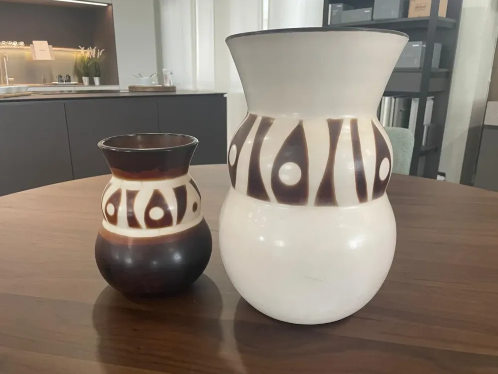 Abitare Interior Oggettistica Coppia di vasi con uno SCONTO IMPERDIBILE- Oggettistica