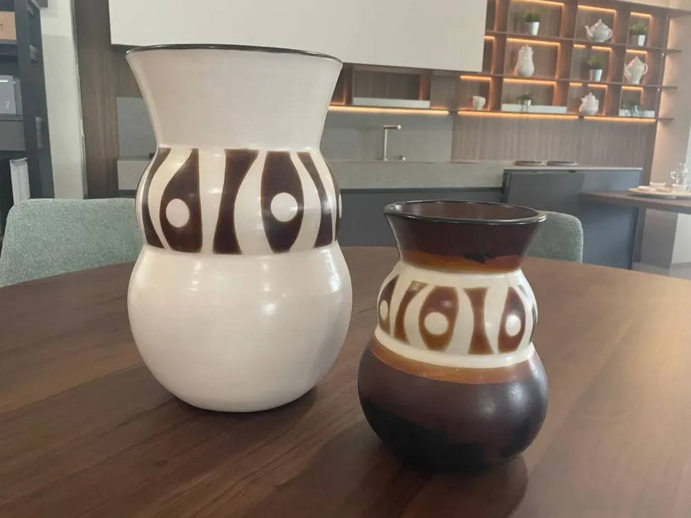 Abitare Interior Oggettistica Coppia di vasi con uno SCONTO IMPERDIBILE- Oggettistica