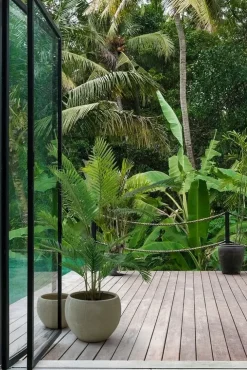 Bizzotto Oggettistica design modello Set 2 vasi cement sfera sabbia di scontata- Oggettistica