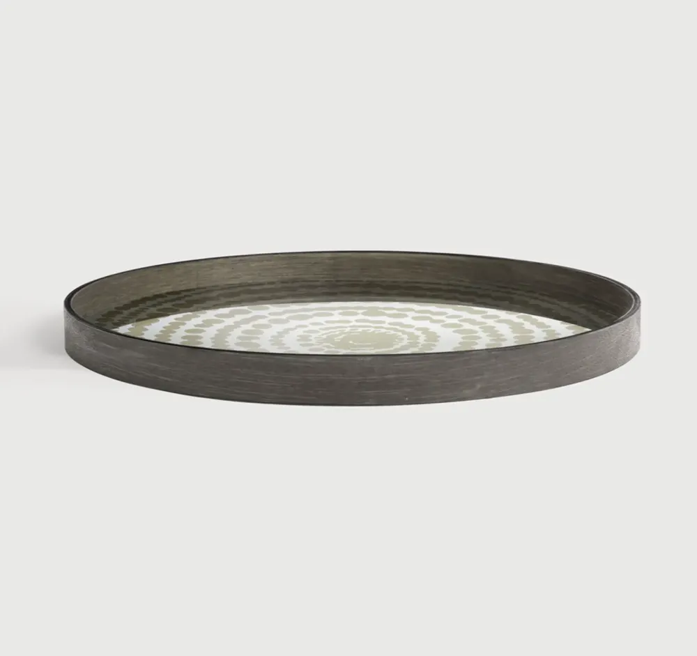 Discount Oggettistica design modello Vassoio specchio e legno ethnicraft a prezzi scontati Oggettistica