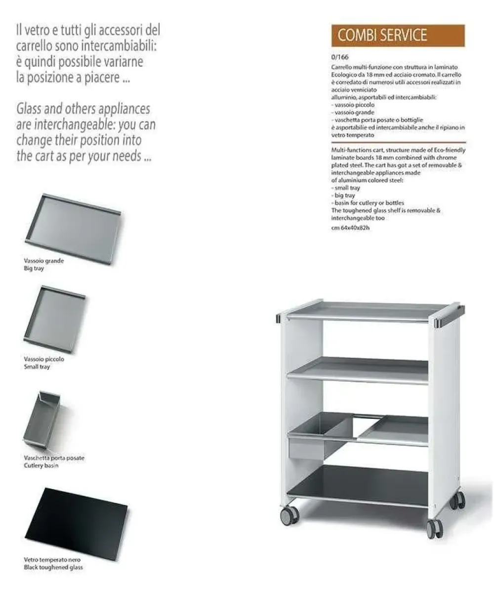New Oggettistica moderna Carrello multifunzione combi service di Oggettistica