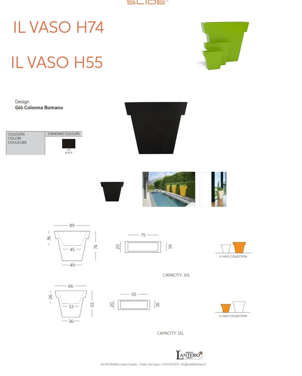 Oggettistica Il vaso design in OFFERTA OUTLET^Slide Hot