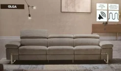 Collezione esclusiva Olga relax elettrico in Tessuto a prezzo scontato- Divani