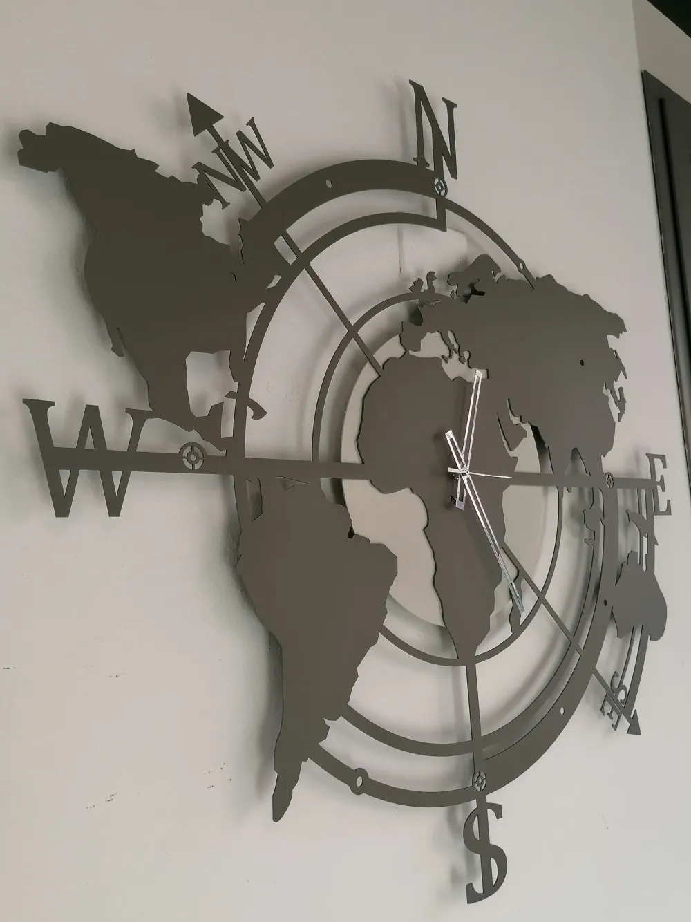 Orologio planisfero grande in stile moderno a prezzo scontato^Artigianale Outlet