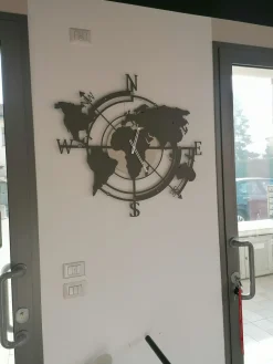 Orologio planisfero grande in stile moderno a prezzo scontato^Artigianale Outlet