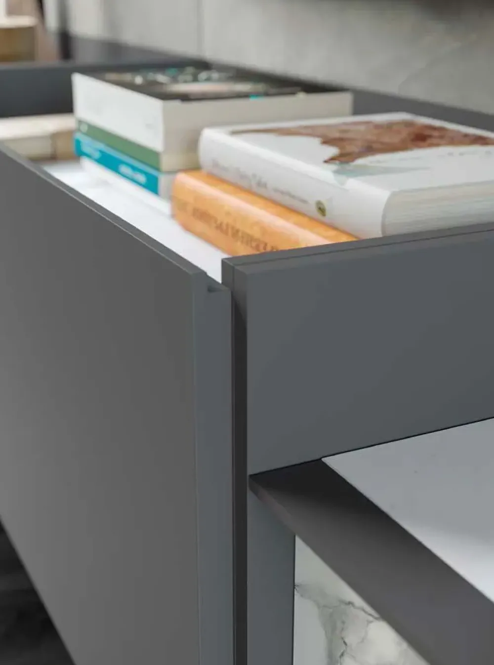 Astor Mobili Outlet: soggiorno Story 4 di Astor, laminato materico, skyline 3.0.- Soggiorni Completi