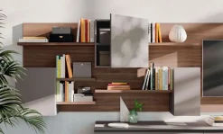 Parete attrezzata 2 in stile design a prezzo scontato^Orme New