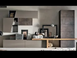 Parete attrezzata A002 in laccato opaco a prezzo scontato^Tomasella Clearance