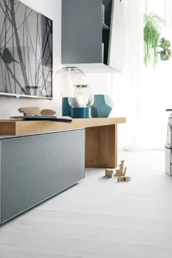 Tomasella Parete attrezzata A064 in laccato opaco a prezzo Outlet- Pareti Attrezzate