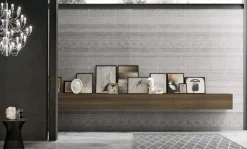 Parete attrezzata A123 in laminato materico a prezzo Outlet^Tomasella Best