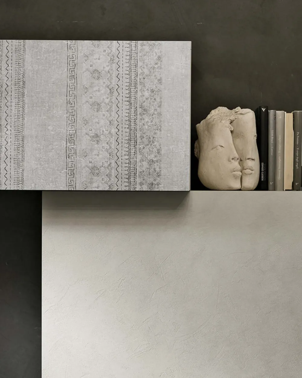 Parete attrezzata A123 in laminato materico a prezzo Outlet^Tomasella Best