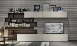 Online Parete attrezzata A062 in stile moderno a prezzo ribassato Pareti Attrezzate